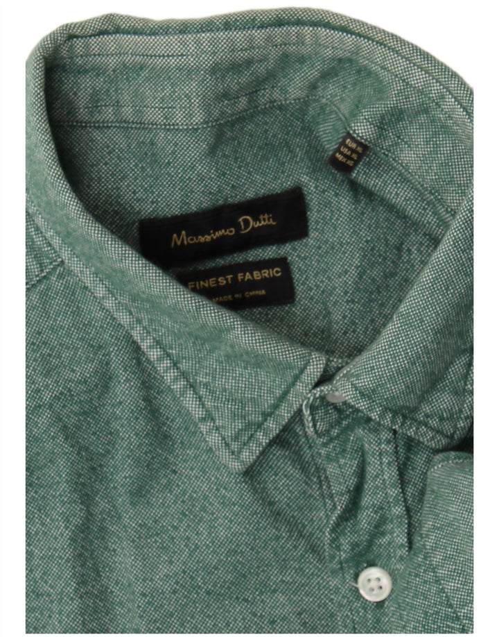 Camisa masculina Massimo Dutti XL verde