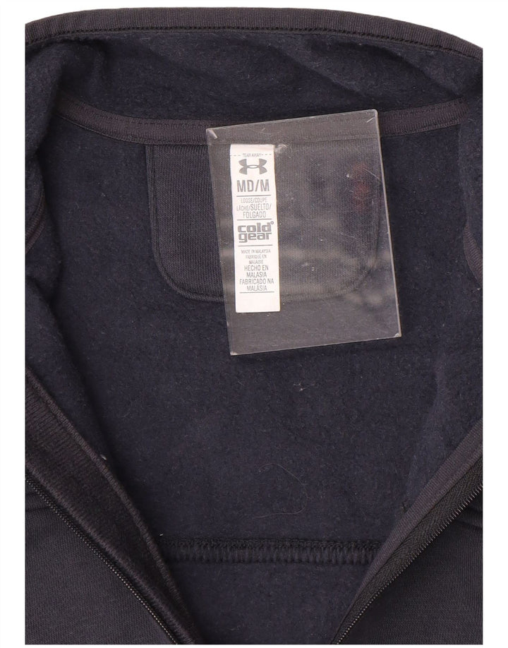UNDER ARMOUR Masculino Cold Gear Zip Neck Moletom Jumper Médio Azul Marinho