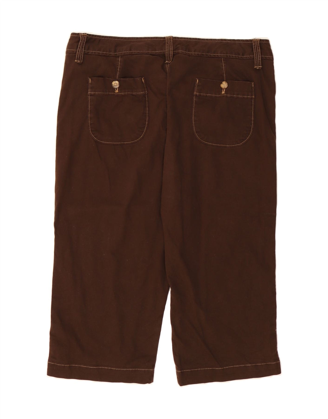EDDIE BAUER Womens Straight Capri Trousers US 16 2XL W38 L19 Brown Cotton Vintage Eddie Bauer and Second-Hand Eddie Bauer from Messina Hembry 