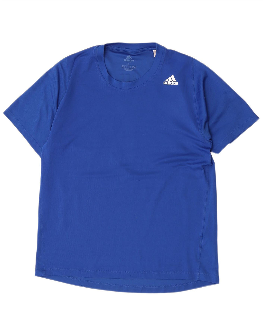 Adidas Mens Primegreen Camiseta Top Grande Azul Poliéster