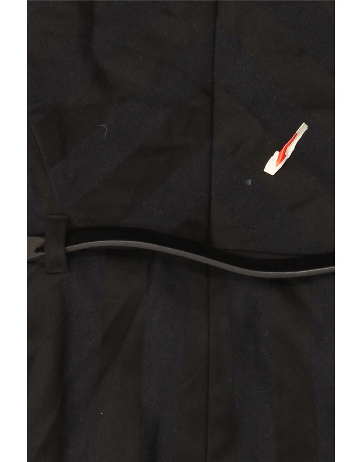 Vestido bainha feminino Marks & Spencer Reino Unido 12 bloco colorido azul marinho médio