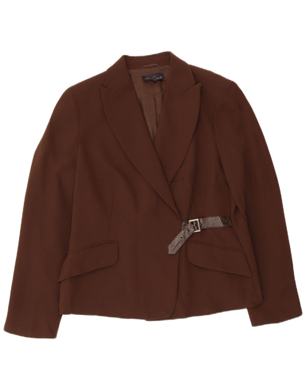 Jaqueta blazer feminina LUISA SPAGNOLI IT 48 XL marrom poliéster