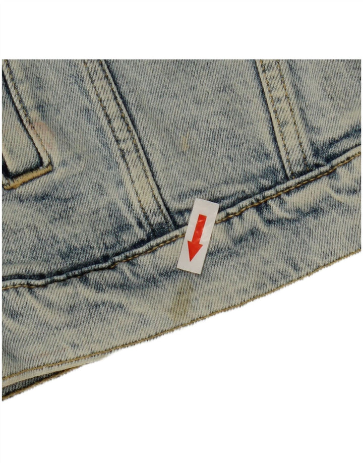 Jaqueta jeans feminina Fat Face UK 18 XL algodão azul
