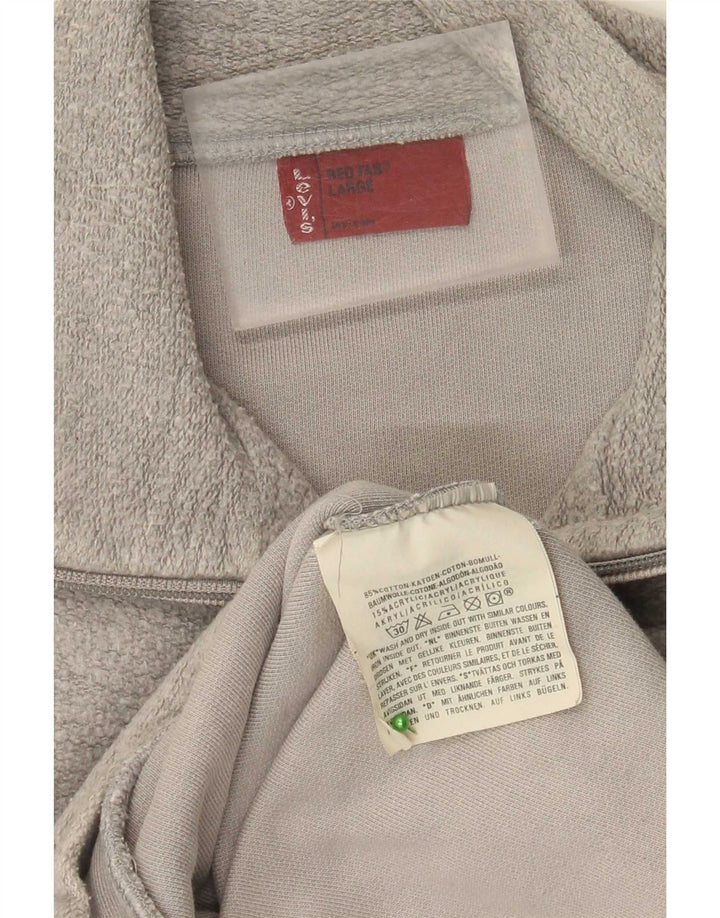 Jaqueta masculina de agasalho Levi's grande algodão cinza