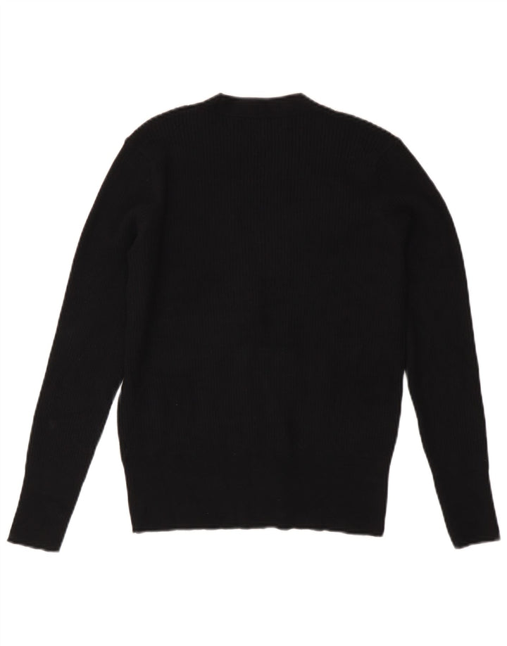 Suéter cardigã feminino Marks & Spencer Reino Unido 10 pequeno viscose preta