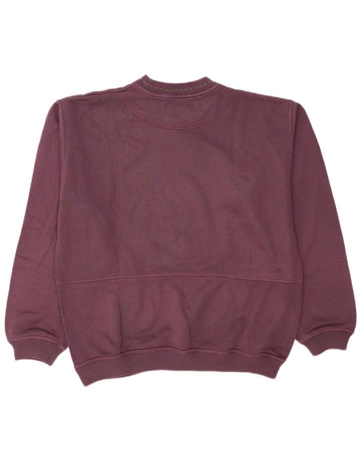 Moletom gráfico masculino vintage Jumper XL algodão marrom