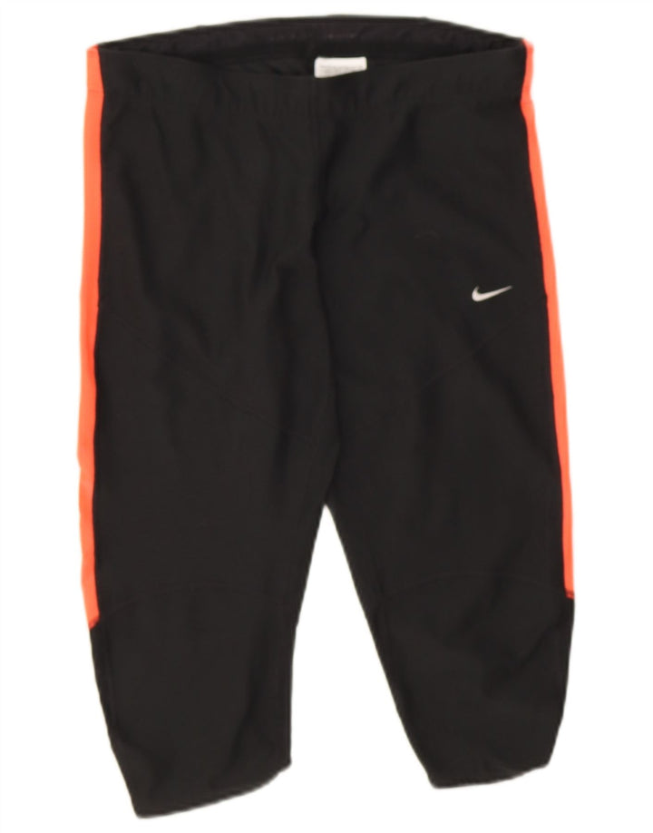 Leggings Nike Dri Fit Capri UK 12 Médio Preto Colourblock