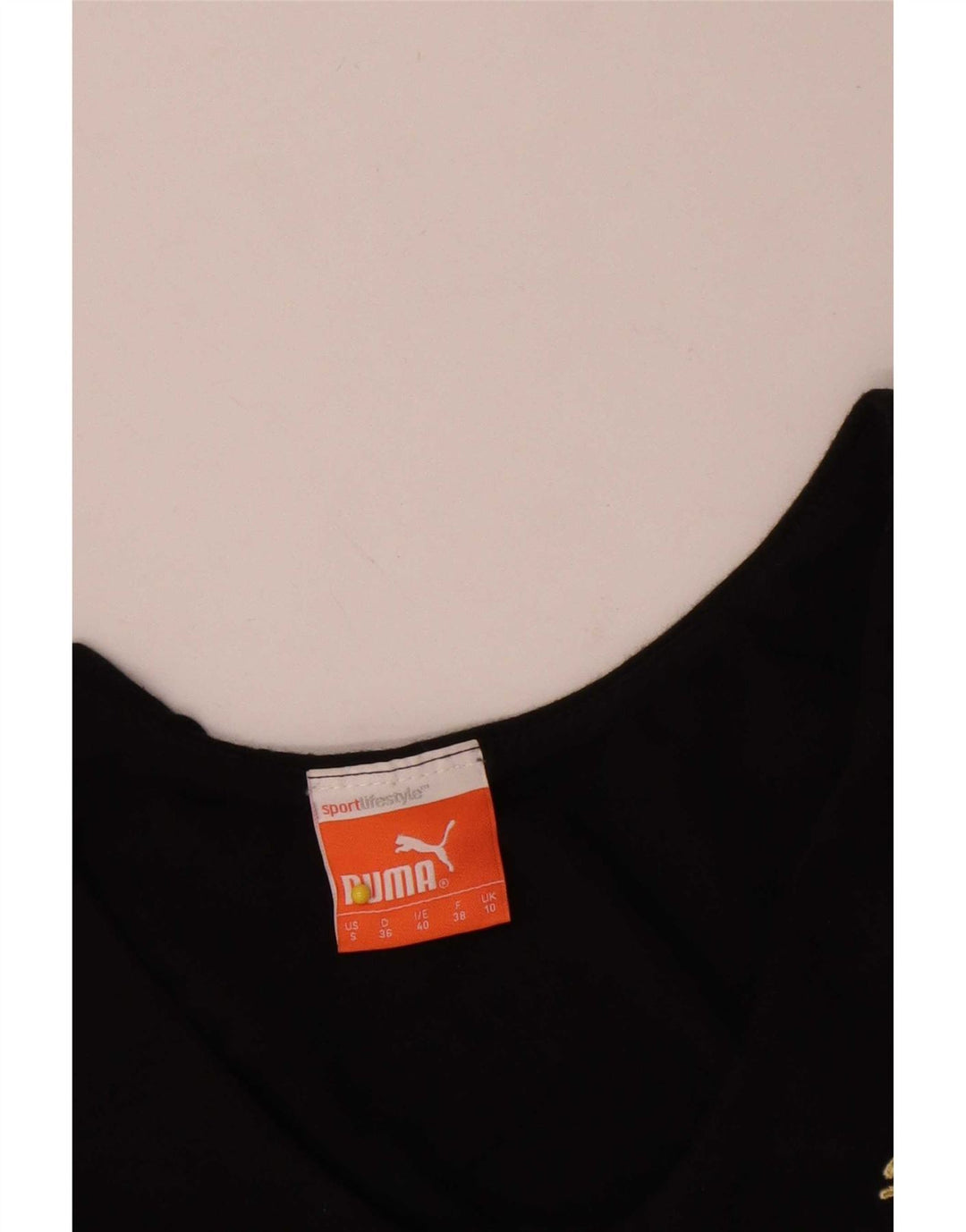 Colete feminino Puma UK 10 pequeno preto