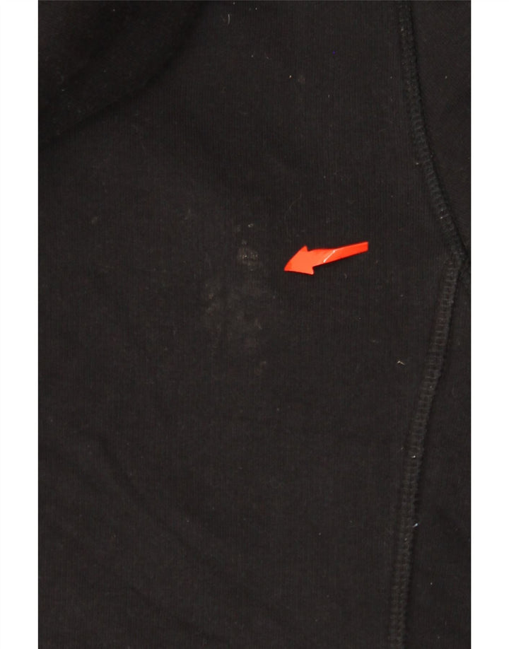 JACK WILLS Suéter masculino com capuz gráfico médio algodão preto