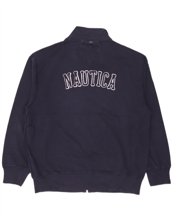 Jaqueta masculina Nautica Graphic Tracksuit XL azul marinho algodão