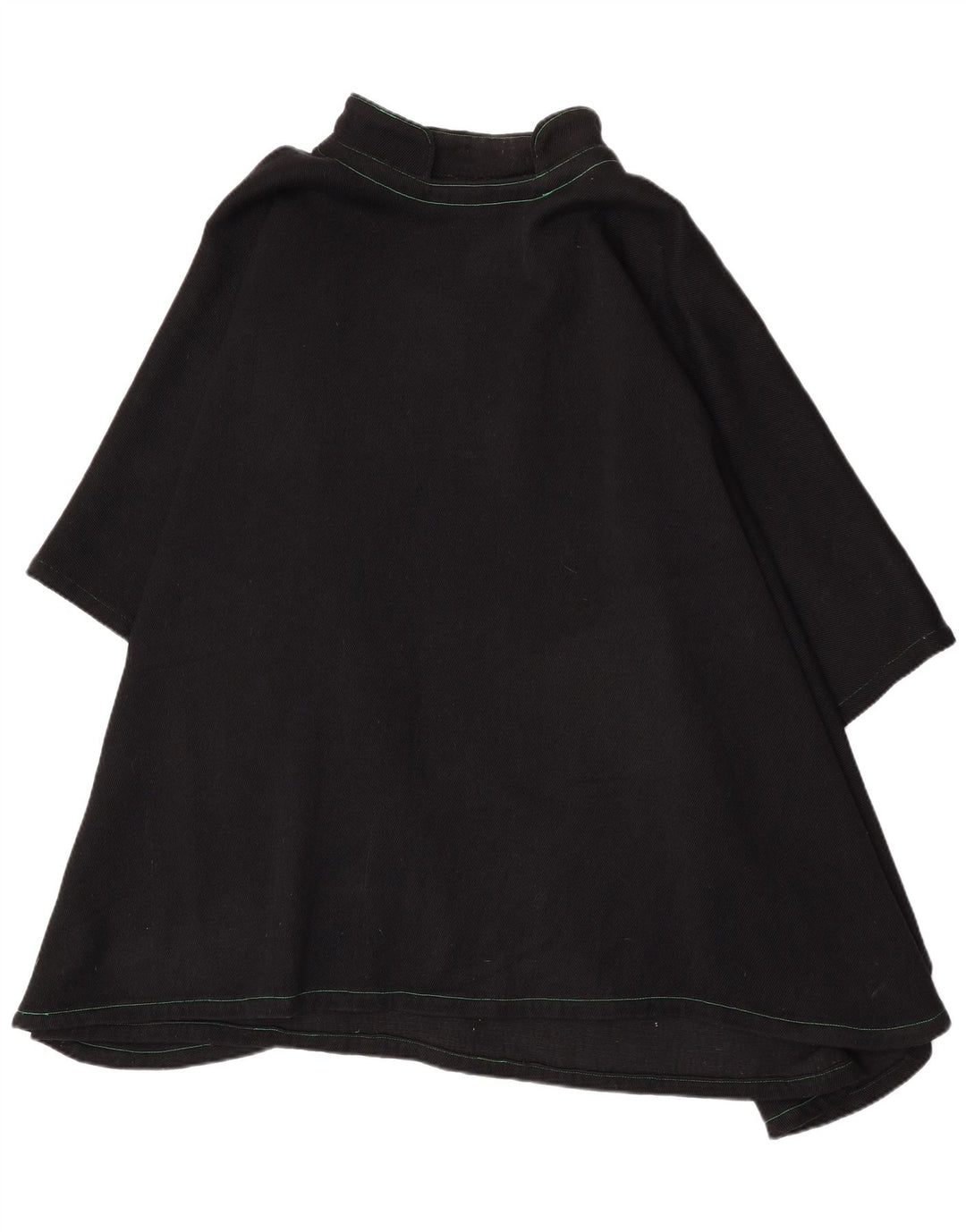 Vestido poncho feminino vintage tamanho único preto