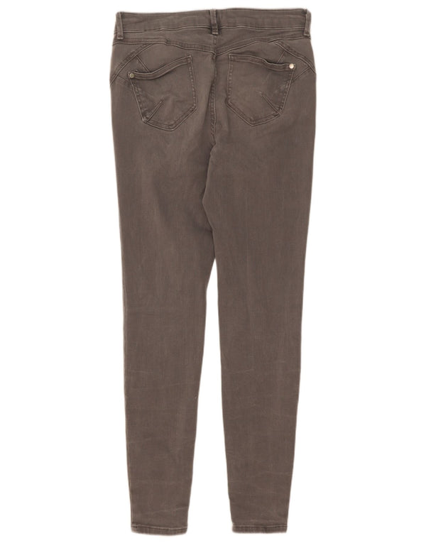 Jeans skinny feminino Marks & Spencer Reino Unido 12 médio W28 L30 algodão cinza