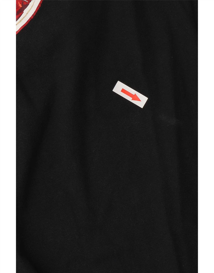 Camiseta Jordan Masculina Oversized Graphic Top Pequeno Algodão Preto