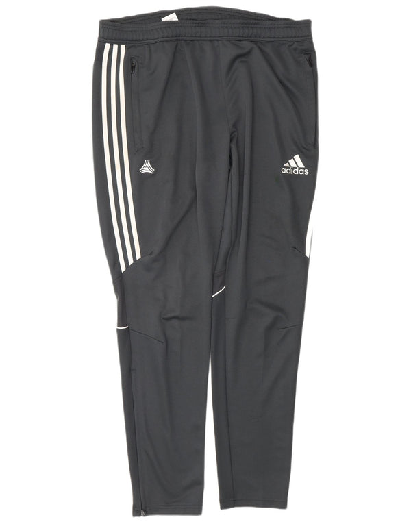 Calça de treino masculina Adidas Climacool grande poliéster cinza