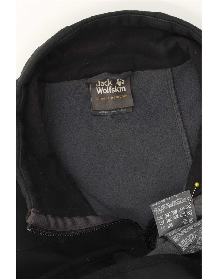 Colete masculino Jack Wolfskin UK 40 grande poliéster preto