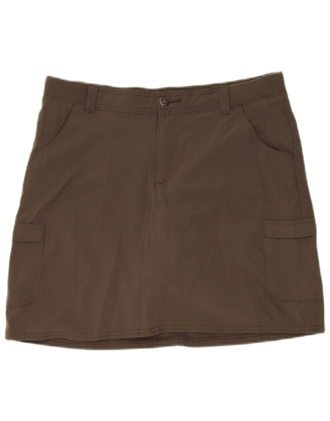 Lee Womens Relaxed Fit Skort US 10 Grande Poliéster Cáqui