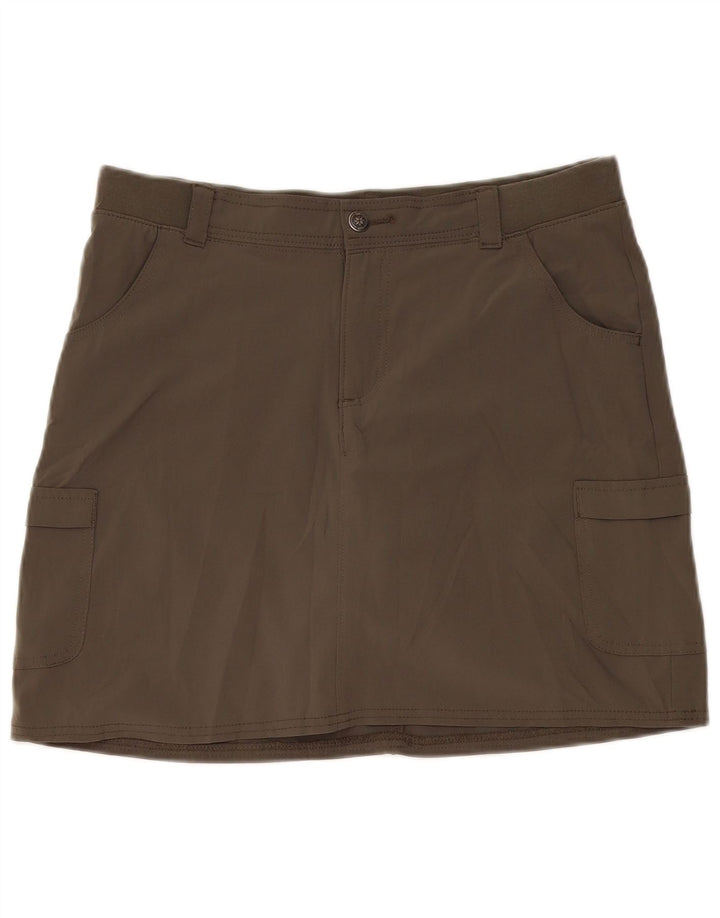 Lee Womens Relaxed Fit Skort US 10 Grande Poliéster Cáqui