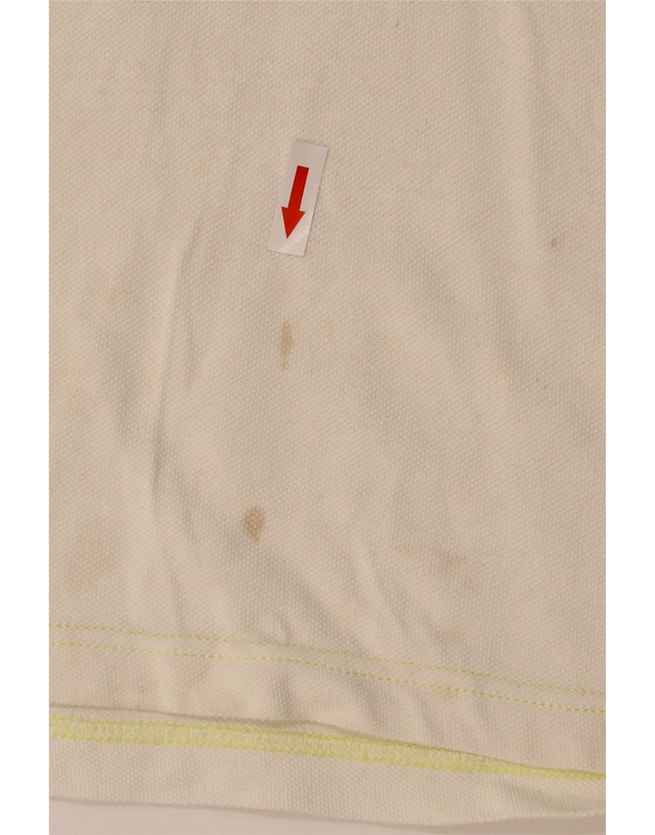 Camisa polo masculina Asics pequena bege