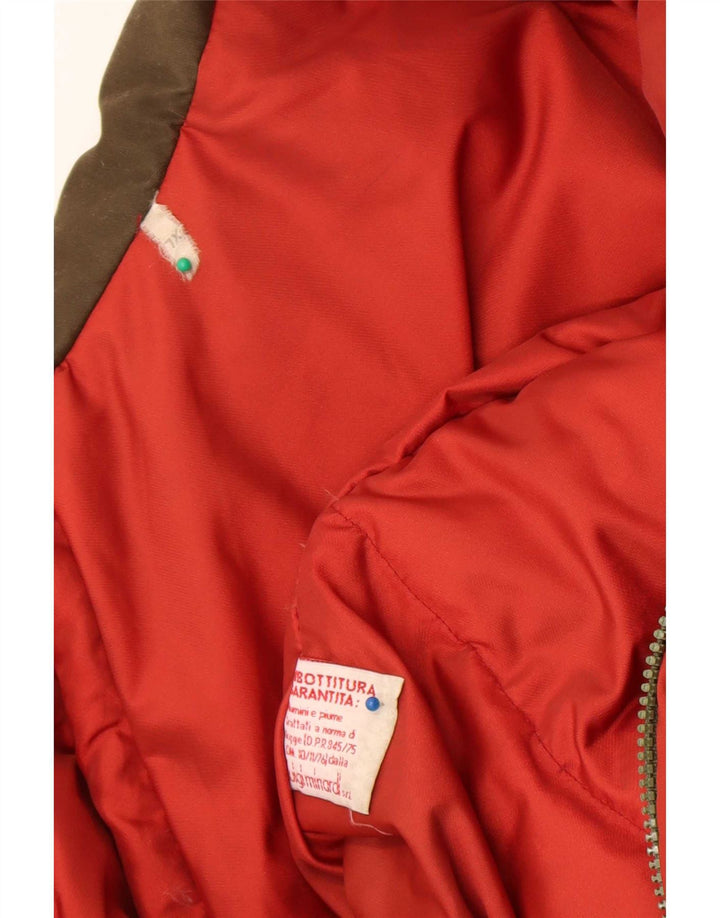 Jaqueta acolchoada masculina vintage UK 42 XL marrom