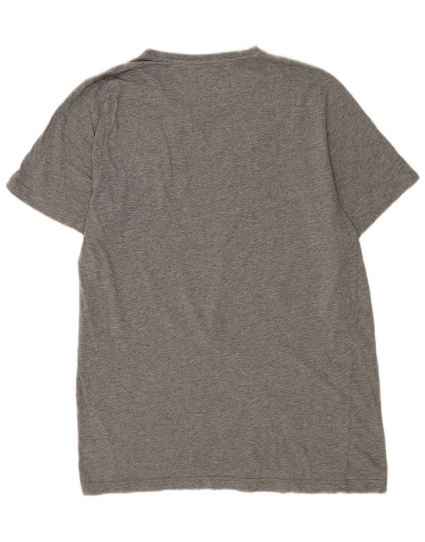 Puma Mens Graphic T-Shirt Top Grande Cinza Salpicado