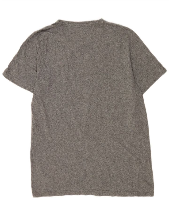 Puma Mens Graphic T-Shirt Top Grande Cinza Salpicado