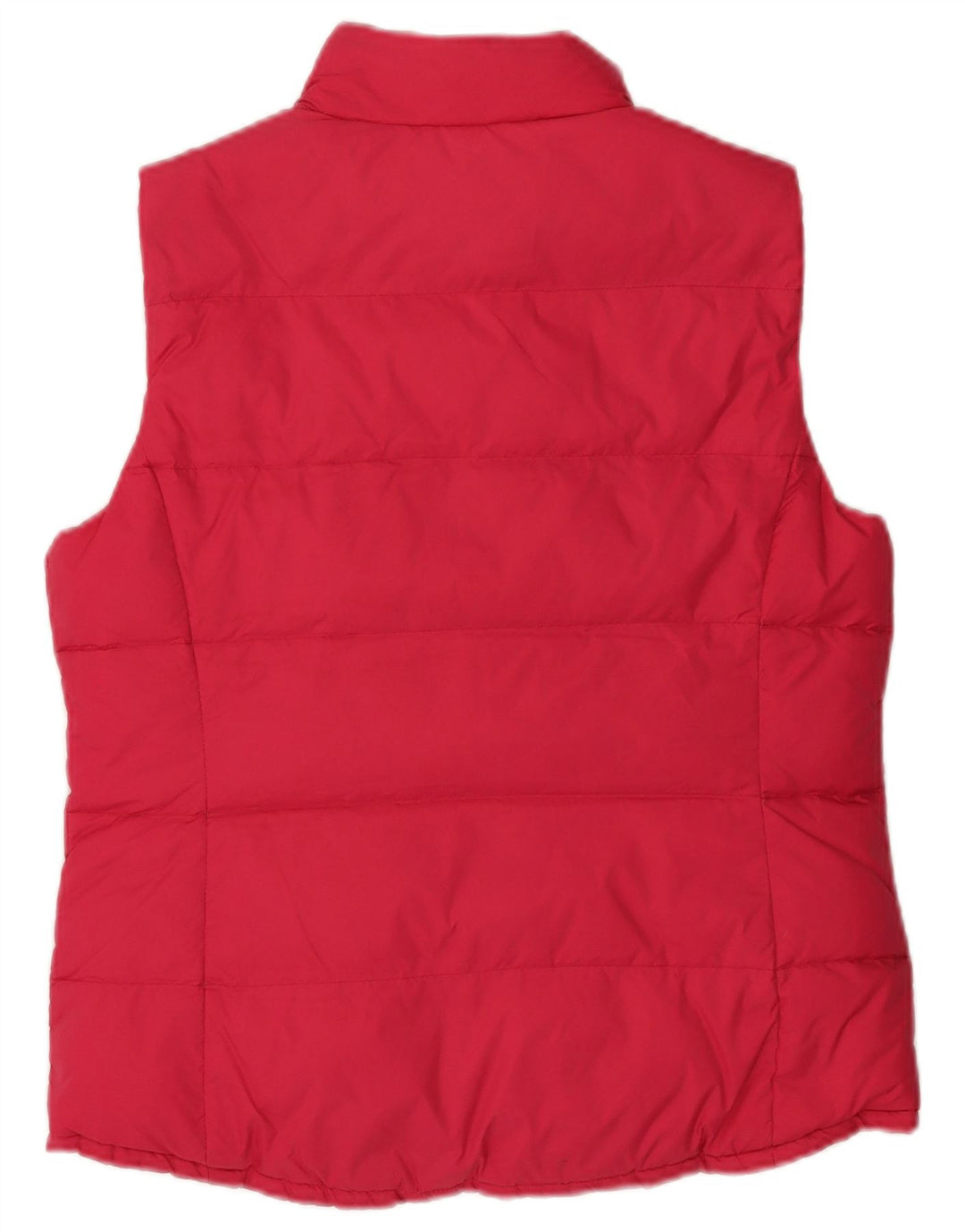Colete acolchoado reversível feminino J. Crew UK 12 nylon rosa médio