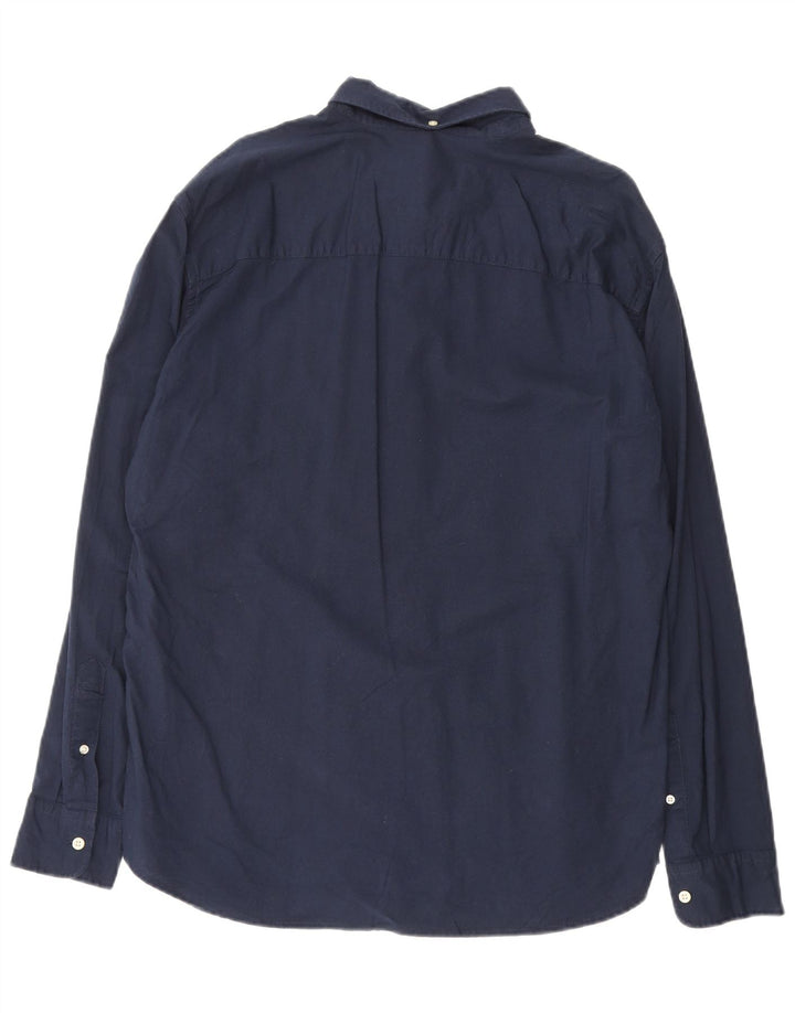 Camisa masculina JACK & JONES 2XL algodão azul marinho