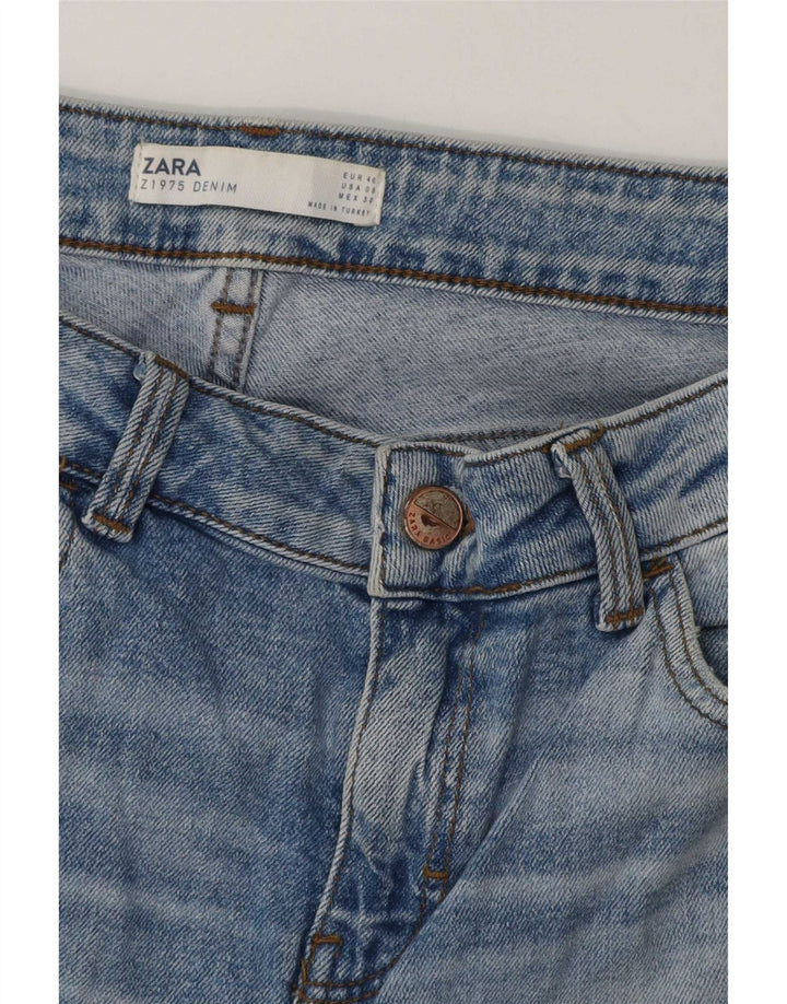 Calça jeans reta feminina Zara EU 40 médio W30 L26 azul