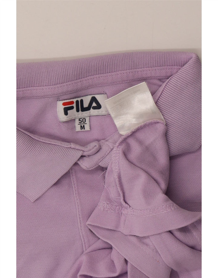 Camisa polo masculina FILA IT 50 algodão roxo médio