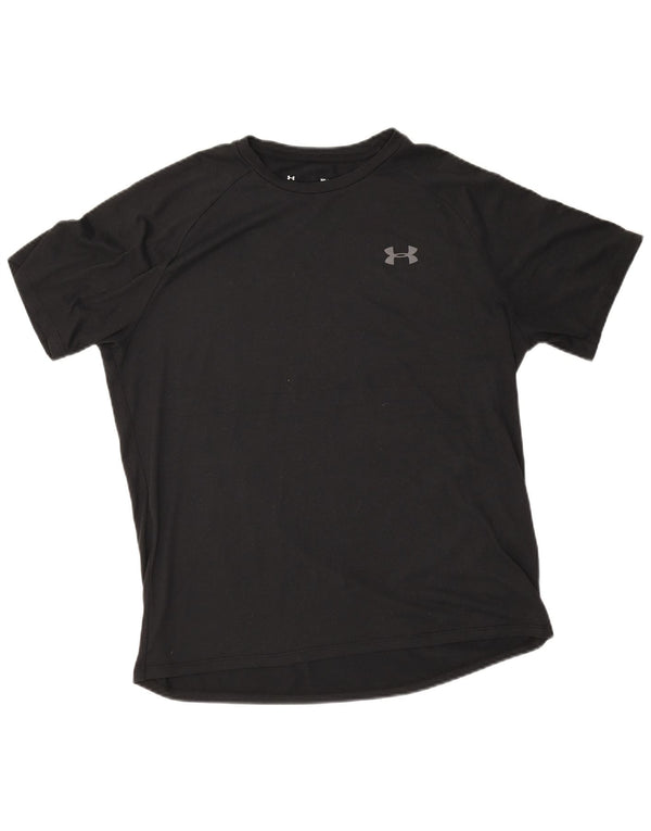 Under Armour Mens Camiseta Top Médio Poliéster Preto