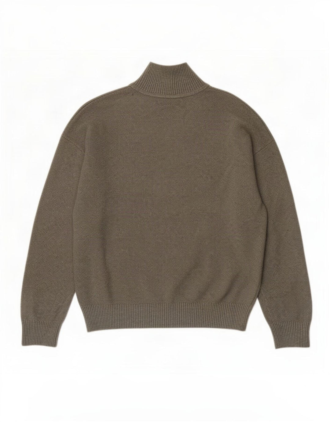 Suéter feminino Marks & Spencer com gola tartaruga Reino Unido 10 pequeno cáqui