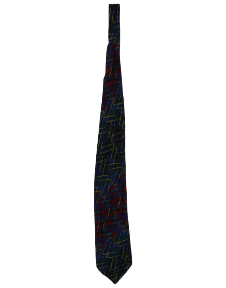 Gravata masculina Missoni Cravatte tamanho único seda geométrica azul marinho