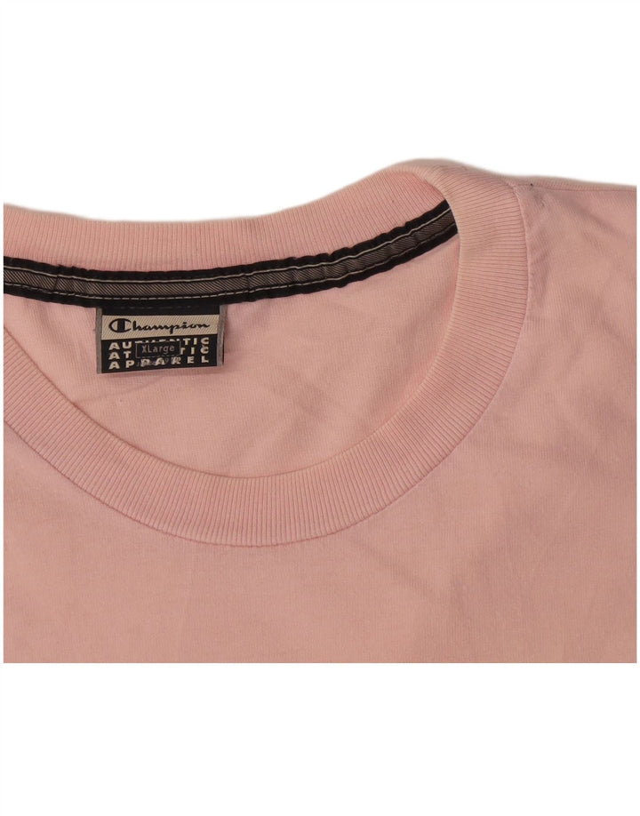 Camiseta masculina Champion Top XL algodão rosa