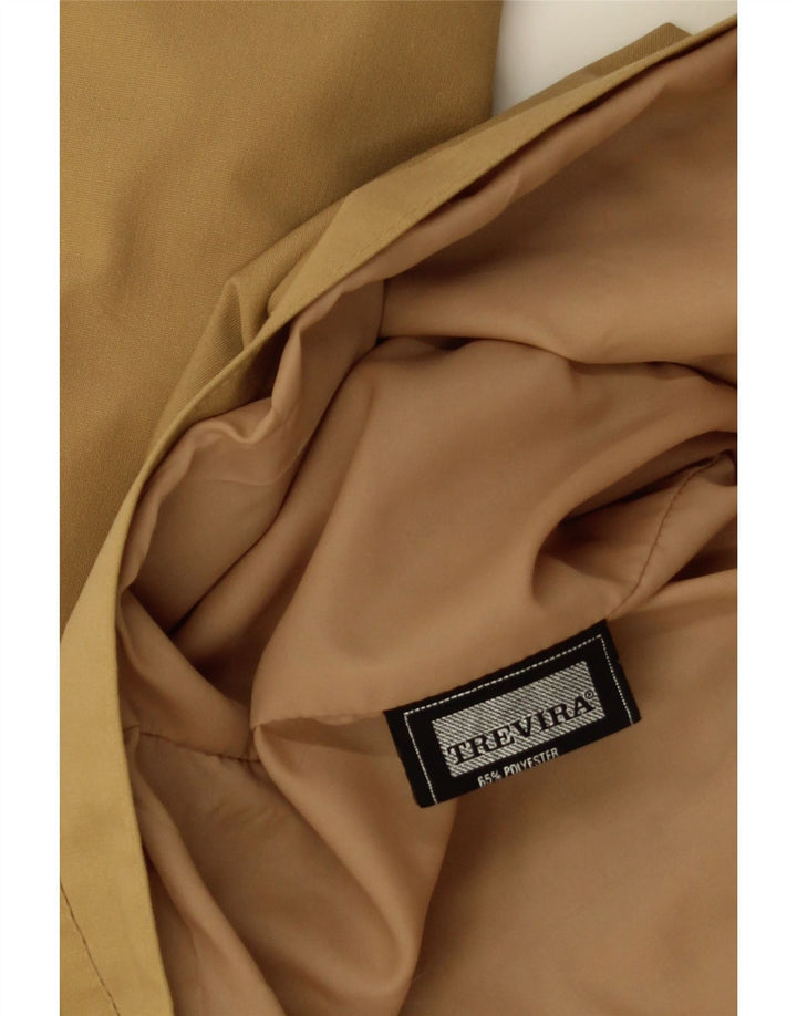 Jaqueta bomber masculina Trevira UK 36 poliéster marrom pequeno