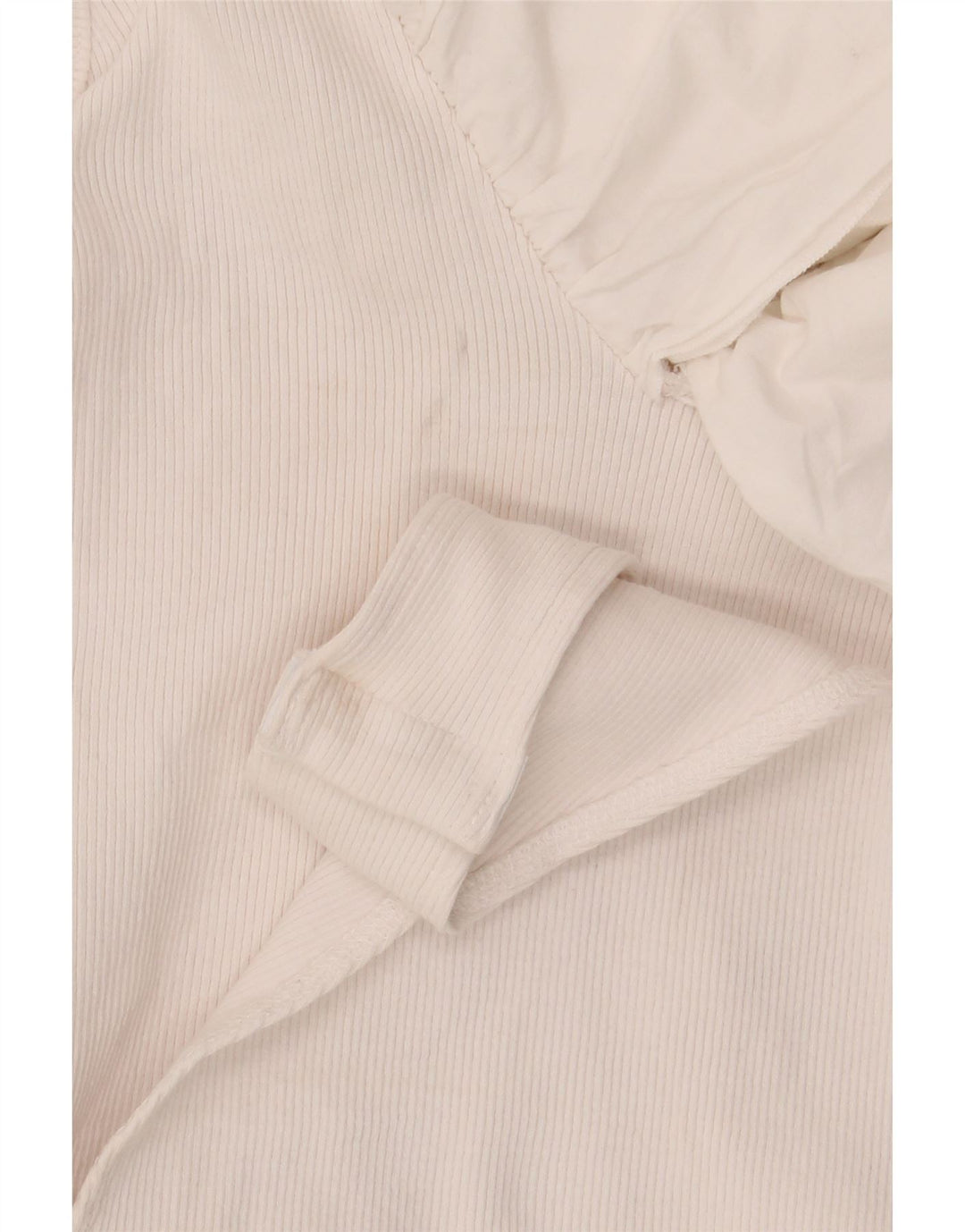 Macacão feminino Zara com babados UK 8 pequeno algodão branco