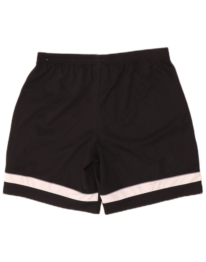 Shorts esportivos masculinos Nike Dri Fit médio preto colorblock poliéster