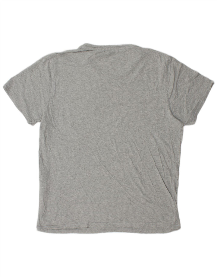 Camiseta masculina Levi's Top cinza médio algodão manchado