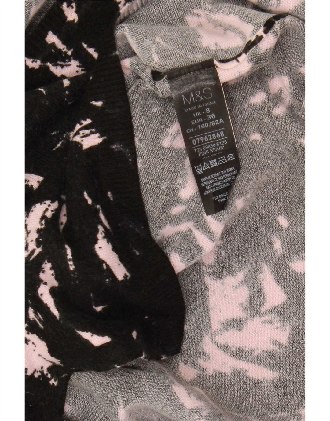 Suéter feminino Marks & Spencer com decote em V Reino Unido 8 pequeno preto