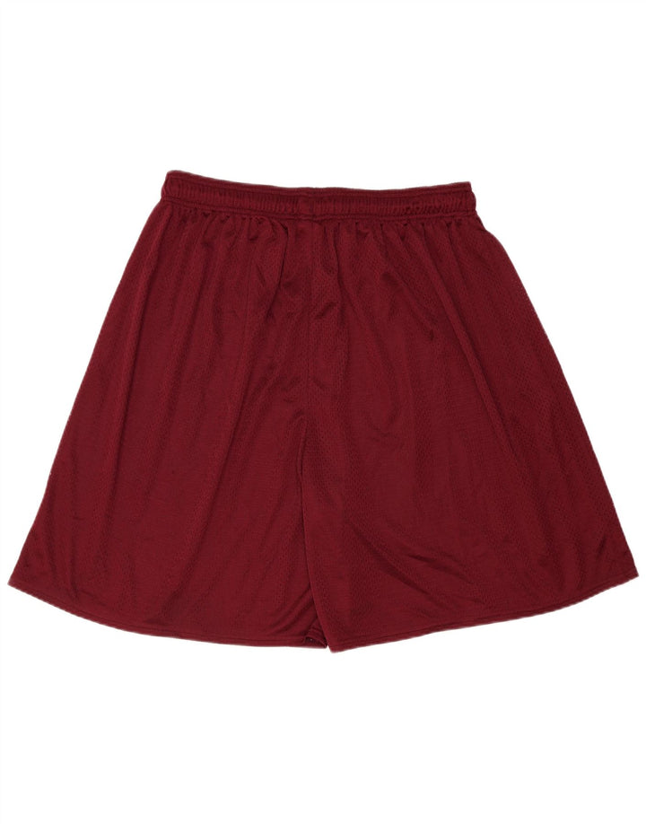 Russell Athletic Mens Sport Shorts 2XL Poliéster Borgonha