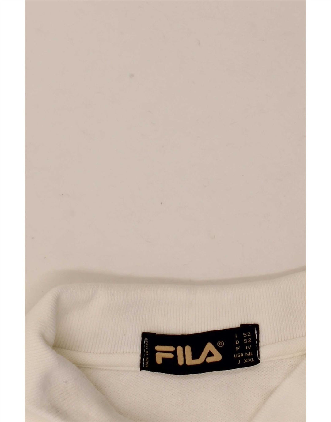 Camisa polo masculina Fila IT 52 grande branca