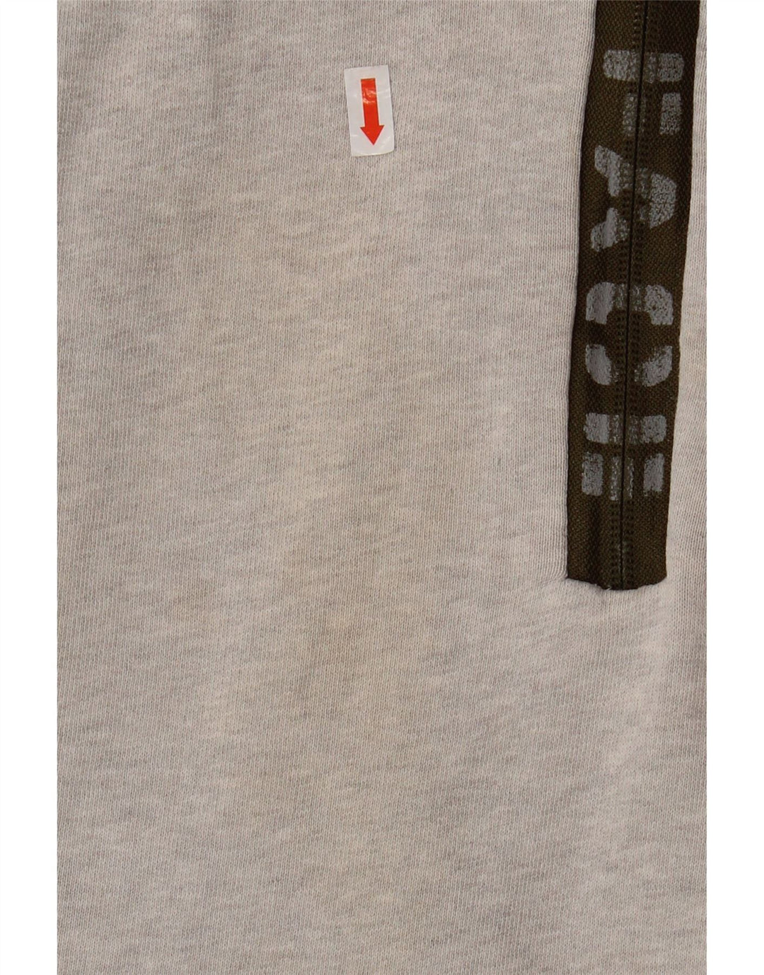 FAT FACE Mens Gráfico Zip Neck Moletom Jumper XL Algodão Cinza