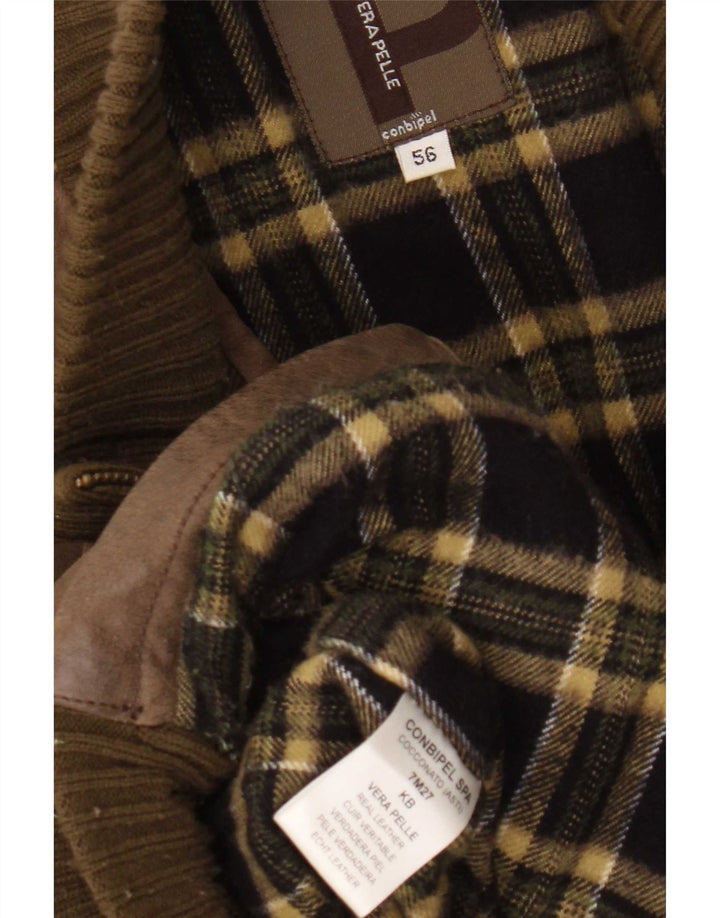 Jaqueta de couro masculina Conbipel IT 56 2XL marrom