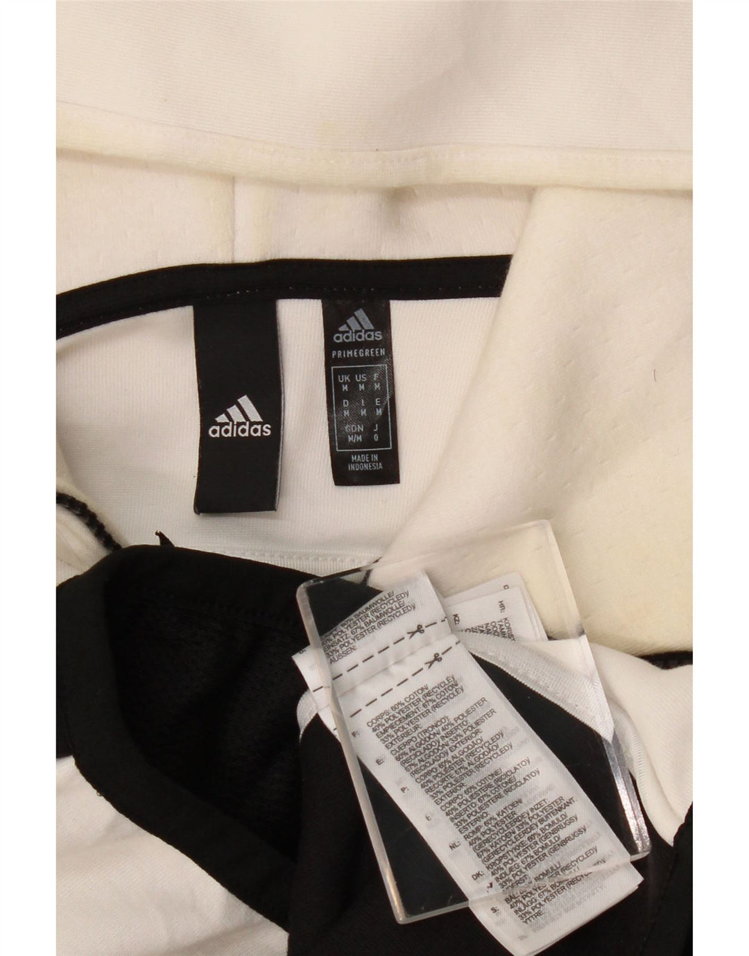 ADIDAS Mens Hooded Tracksuit Top Jacket Médio Preto Colourblock Poliéster