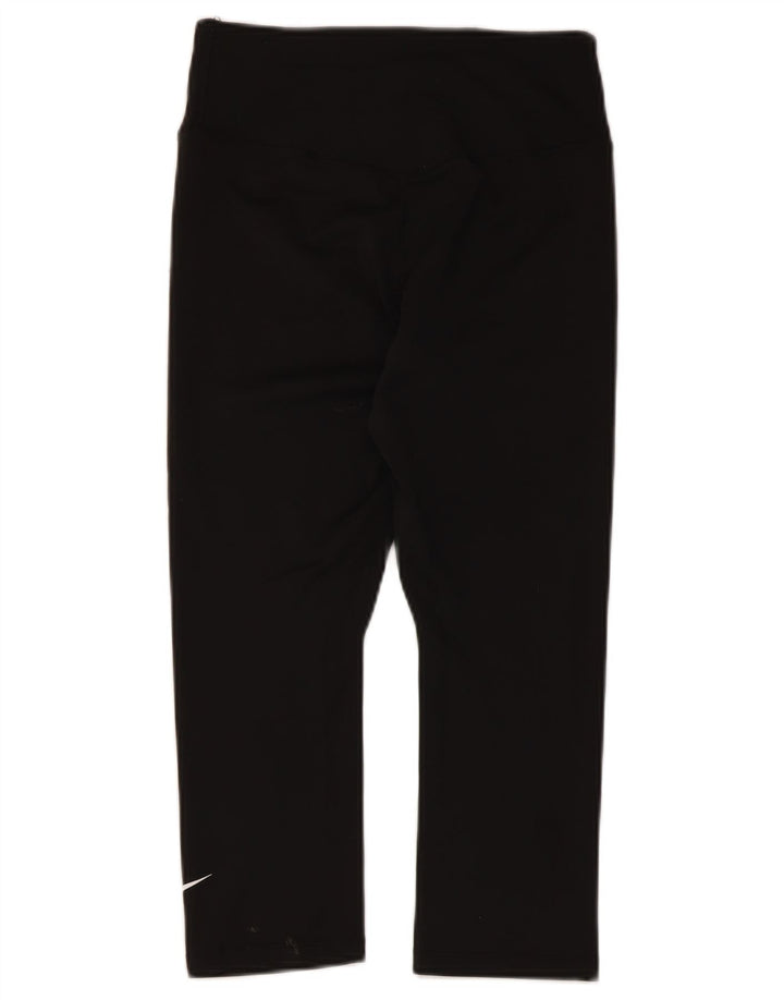 Leggings Nike Dri Fit Capri UK 10 Pequeno Poliéster Preto