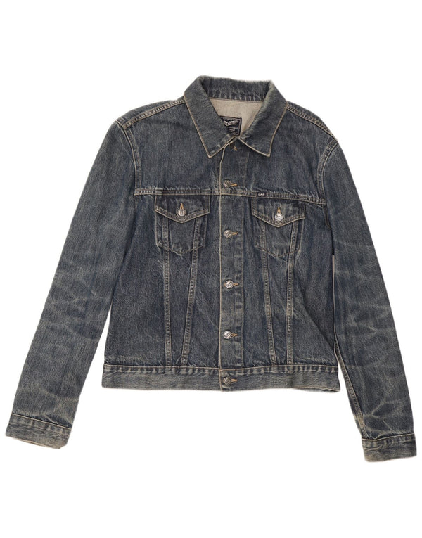 Jaqueta jeans feminina Gas UK 18 XL algodão azul