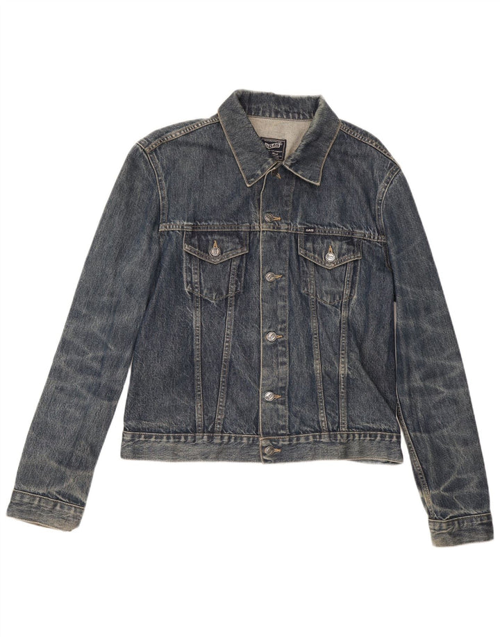 Jaqueta jeans feminina Gas UK 18 XL algodão azul