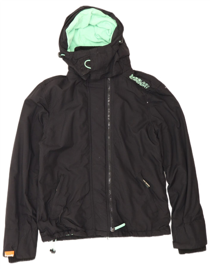 Jaqueta corta-vento feminina Superdry The Windcheater UK 14 médio preto