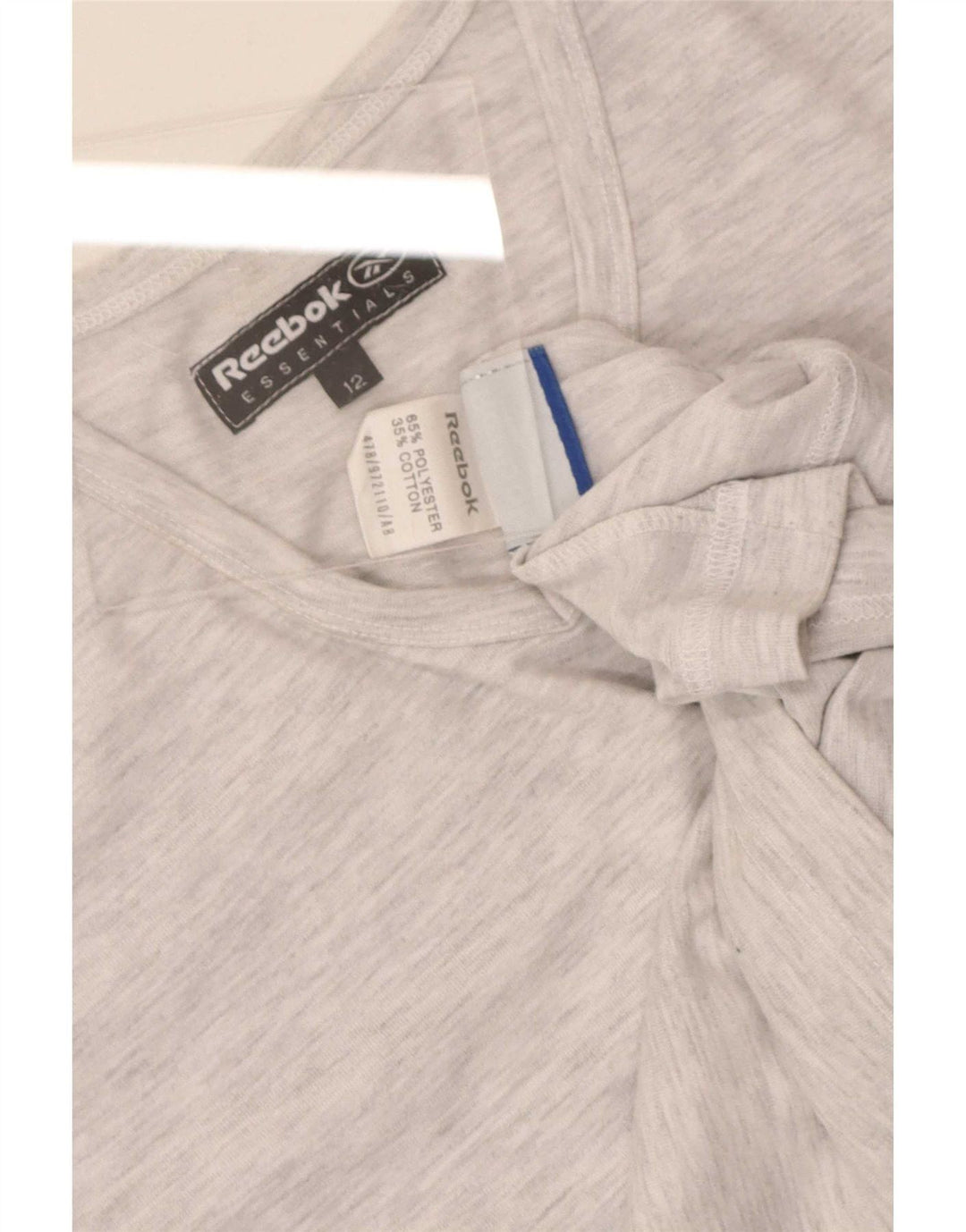 Camiseta feminina Reebok Top UK 12 poliéster cinza médio