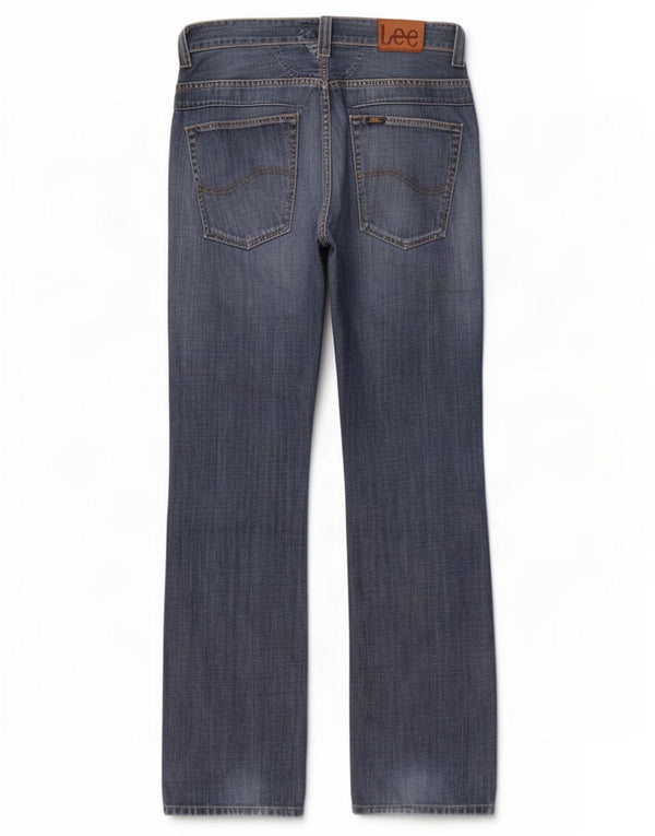 Lee Mens Knox Dart Straight Jeans W34 L36 Azul Algodão