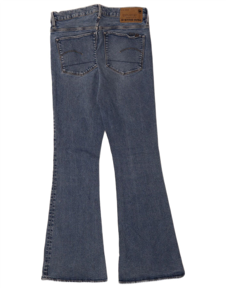 Calças Flare Femininas G-Star W28 L30 Algodão Azul